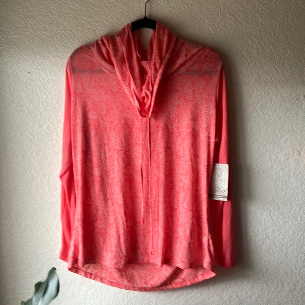 Balance Collection by Marika Pink Turtle Neck w. Drawstrings Top women's 1X